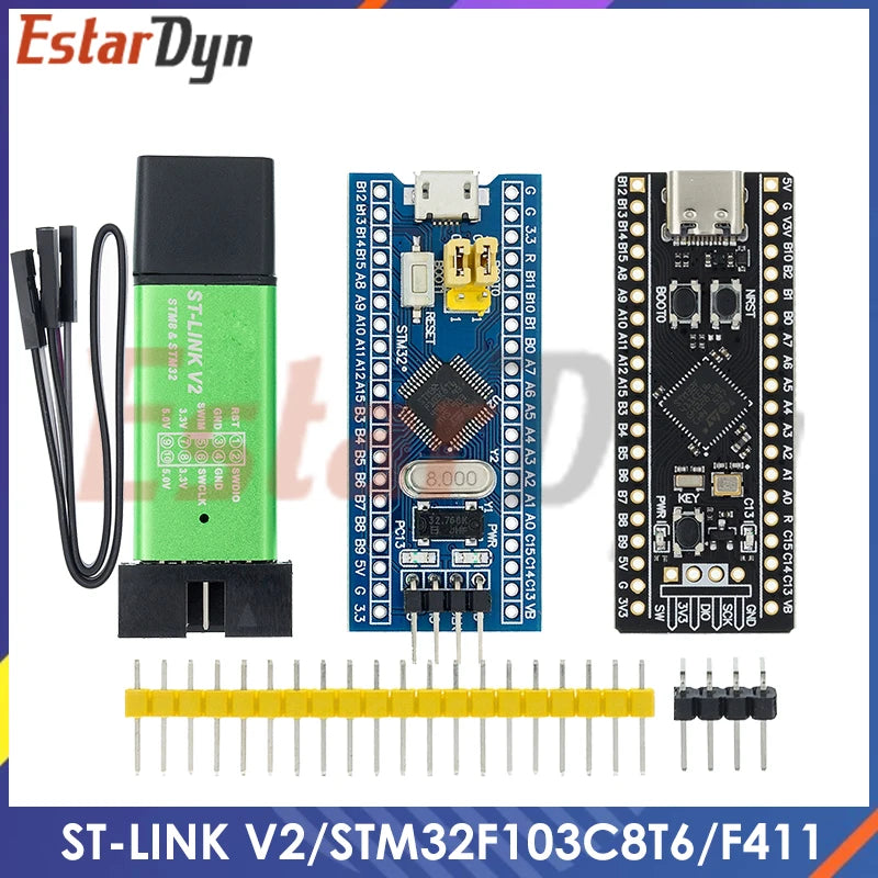 Možnosti vývojovej dosky STM32 a programátora ST-Link V2