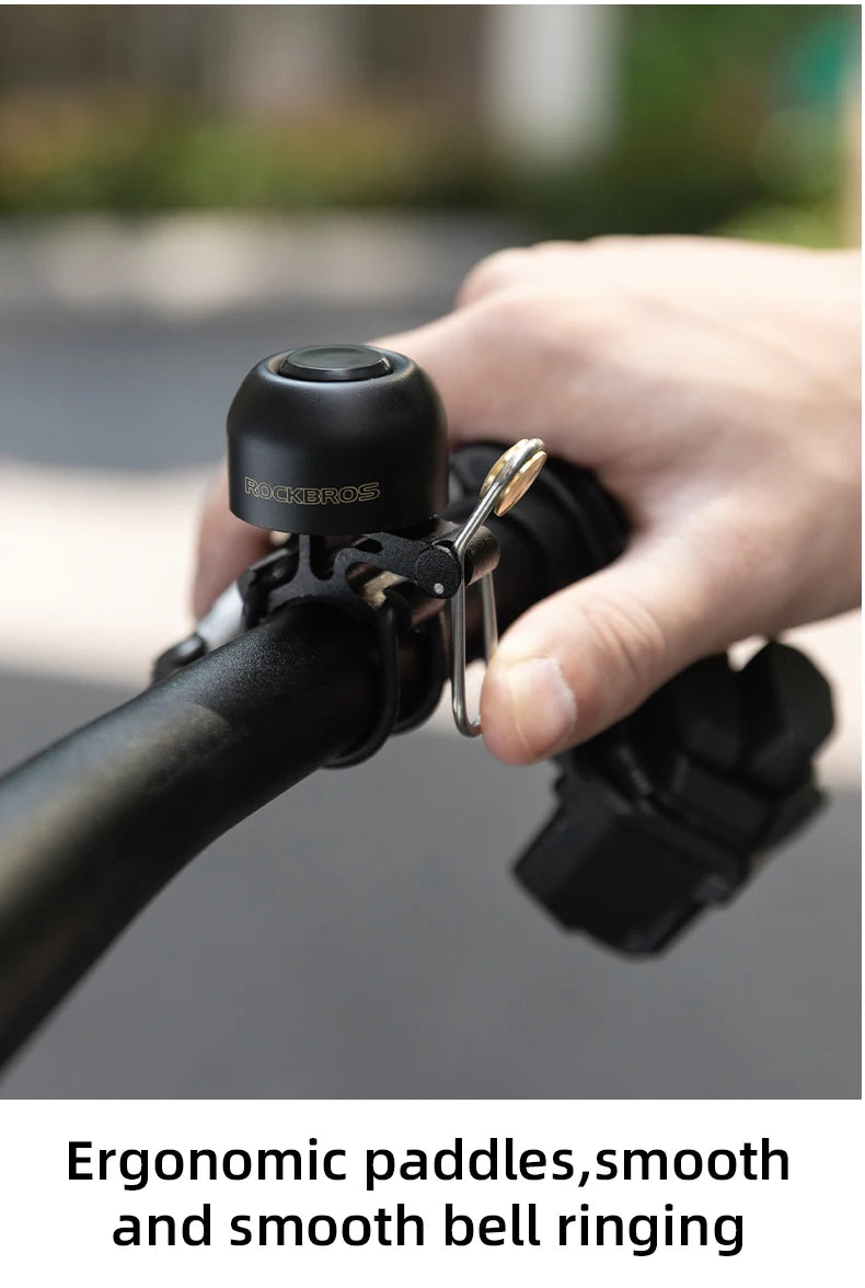 Bicycle Bell with Crisp Sound Copper Alloy Handlebar Ring