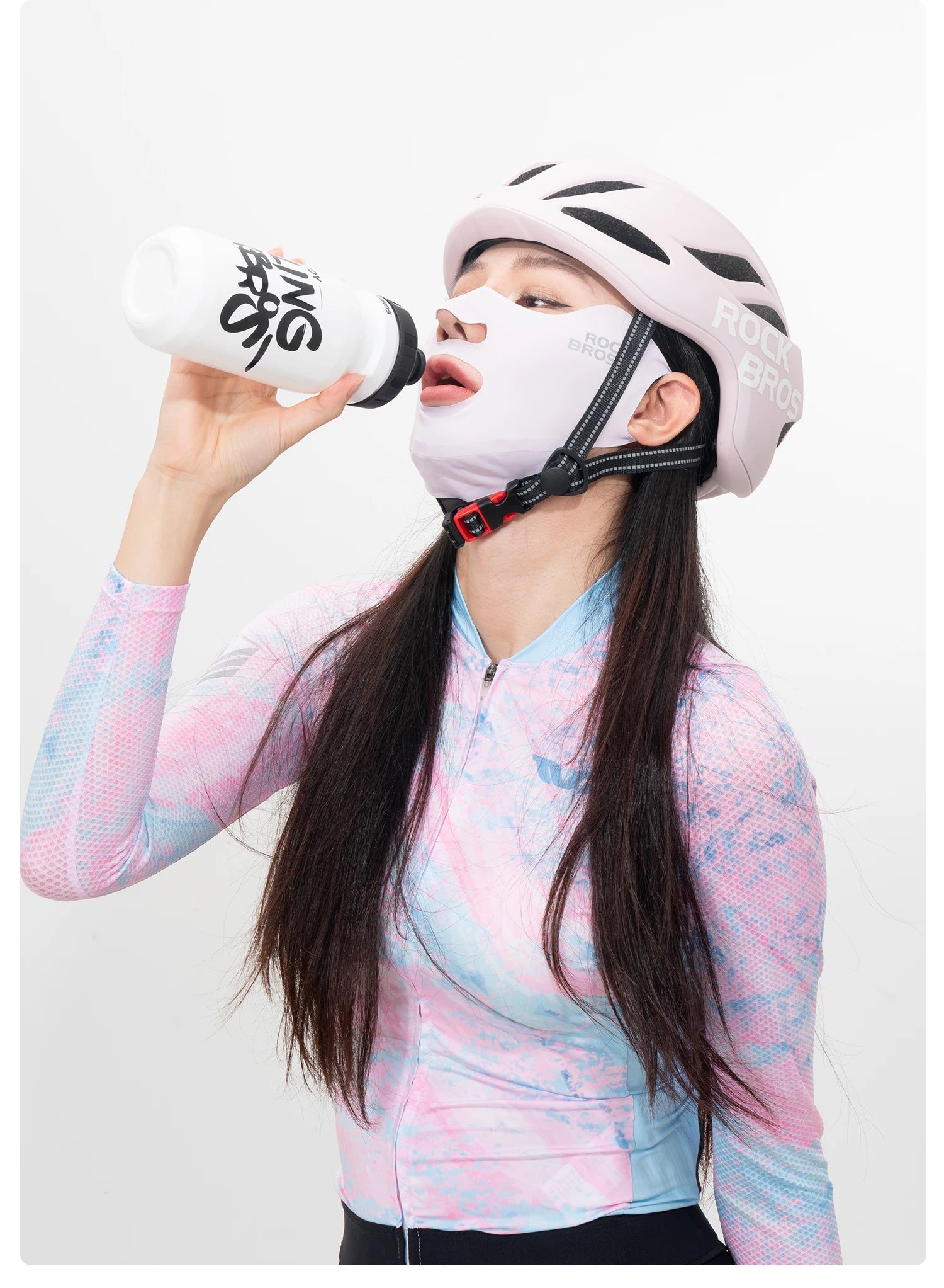 UPF50+ Ice Silk Cycling Face Mask for Sun Protection