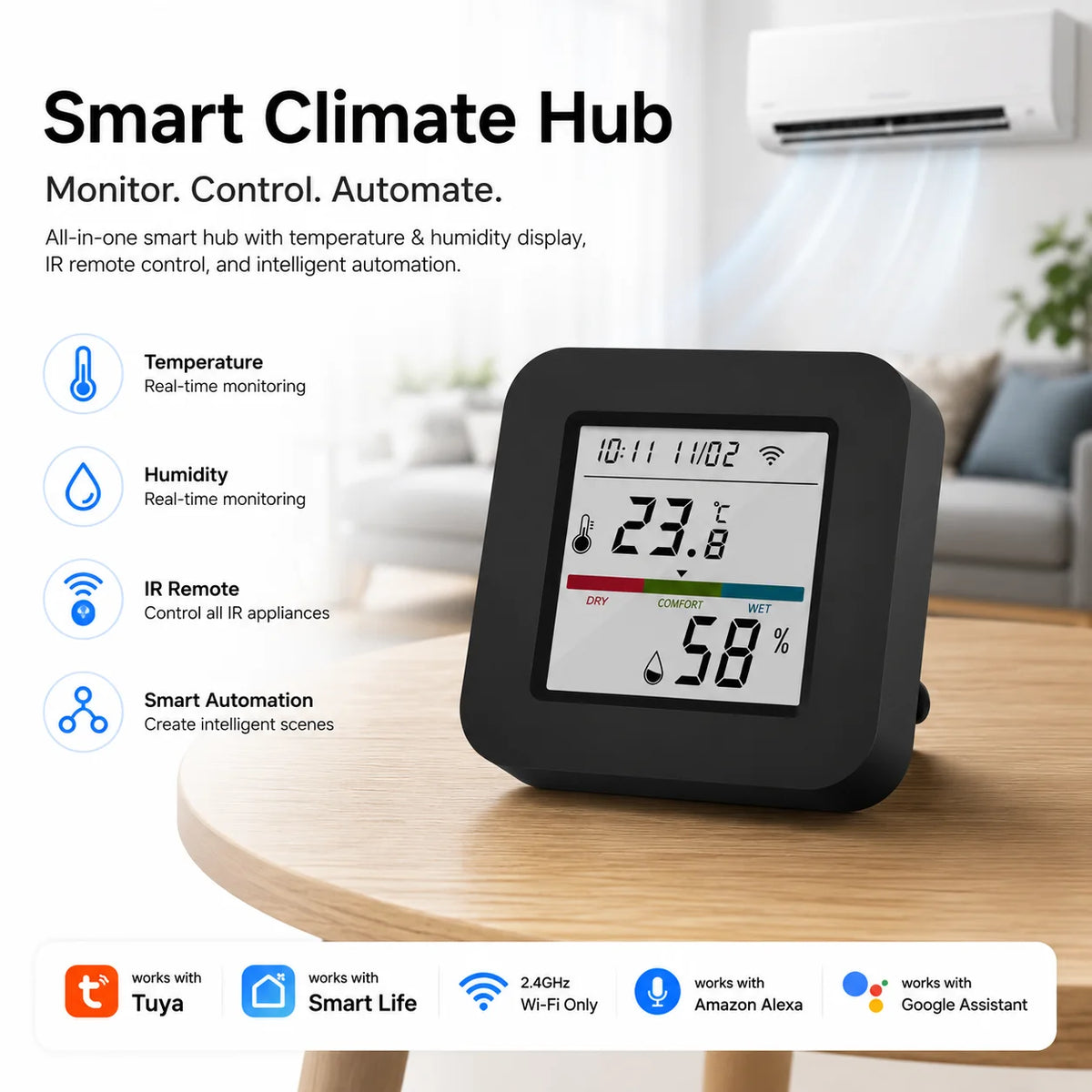 Wi-Fi Temperature and Humidity IR Controller