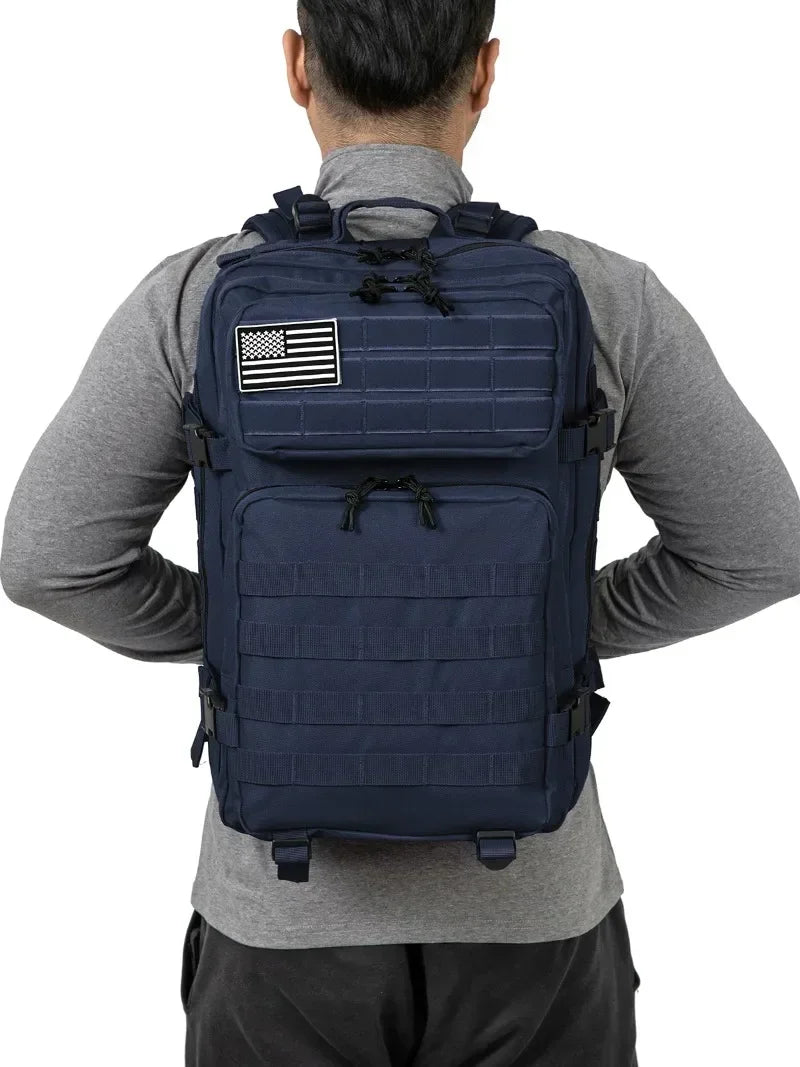 45L Large Capacity Tactical Backpack for Hiking, Camping, Gym and Trekking