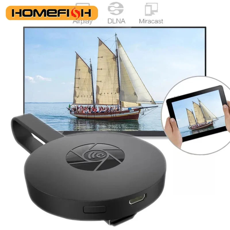 Wireless HDMI Display Receiver 1080P HD Mirroring for Phone Tablet PC to TV Projector WiFi Screen Casting