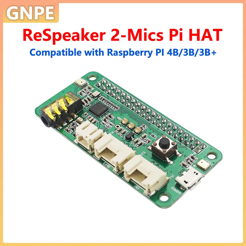 Carte d’extension Pi HAT à deux microphones