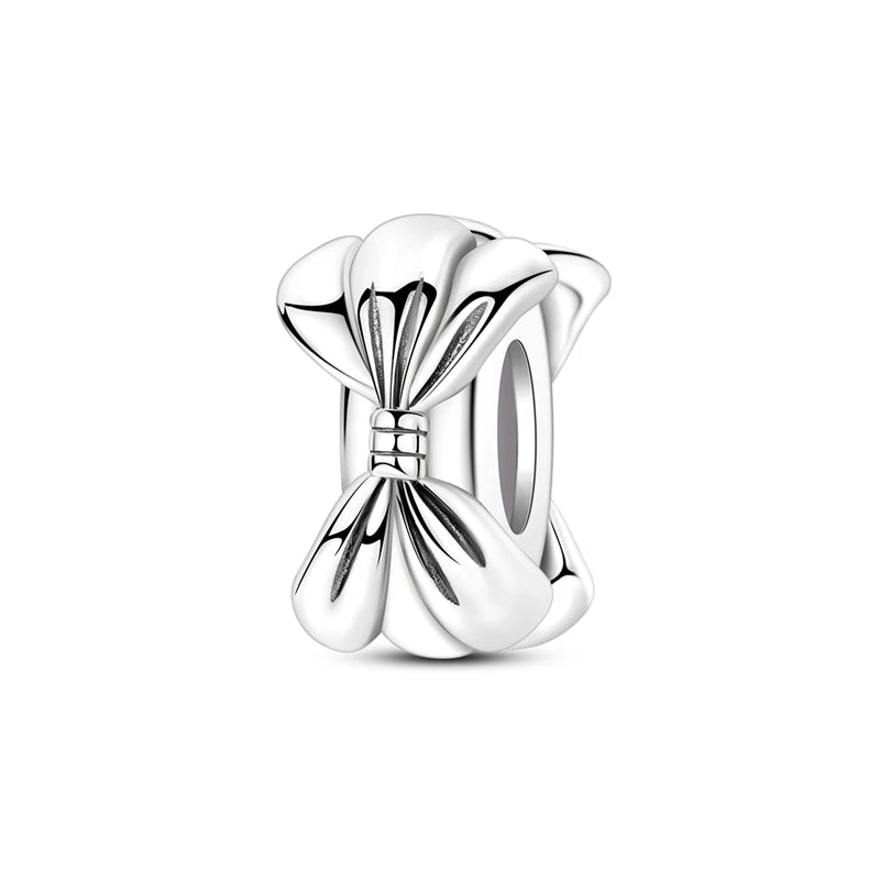 100% 925 Sterling Silver Rainbow Zircon Colorful Butterfly Dragon Shaped Silicone Stopper Charms Beads Fit DIY Bracelets Jewelry