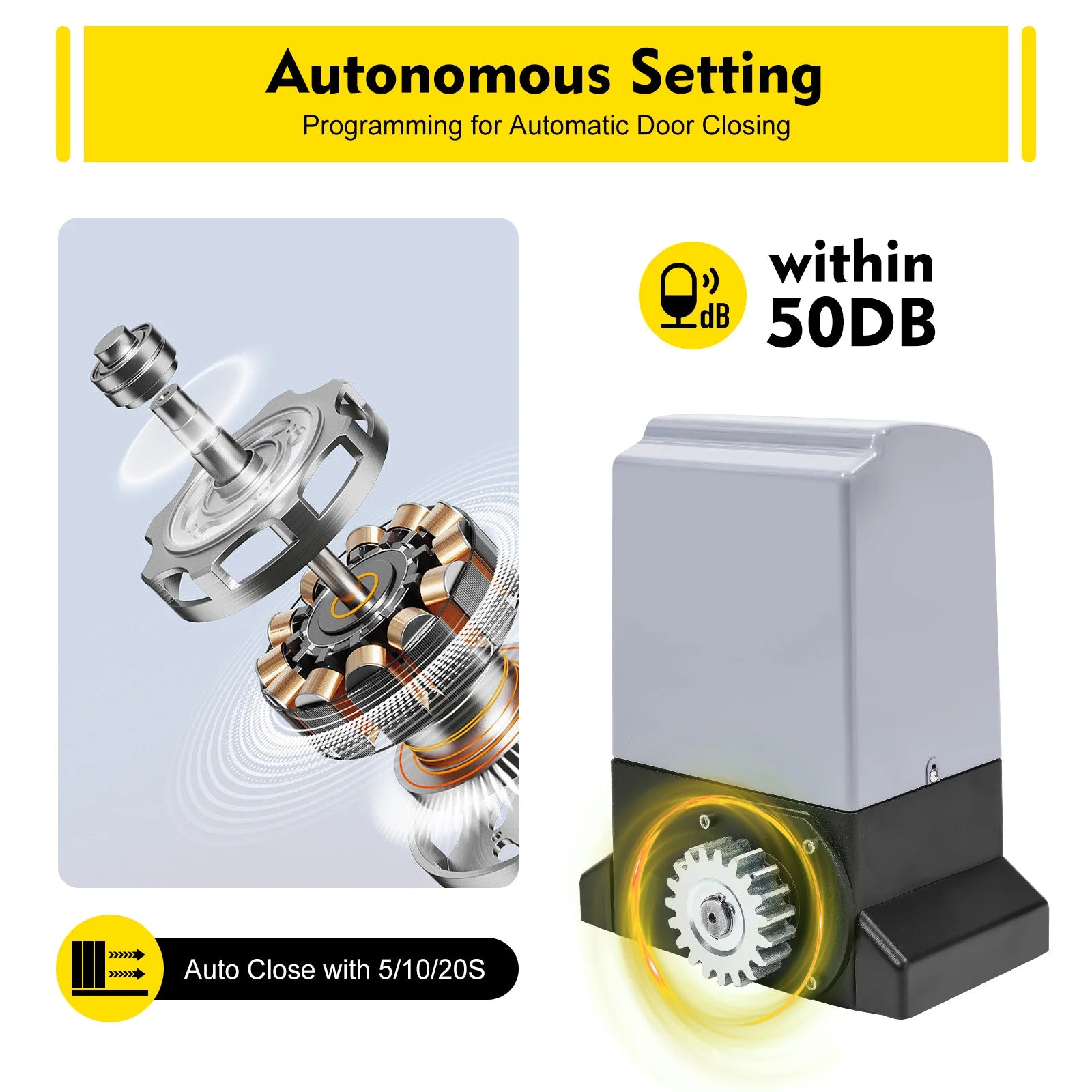 750W posuvný elektrický otevírač brány s dálkovým ovládáním