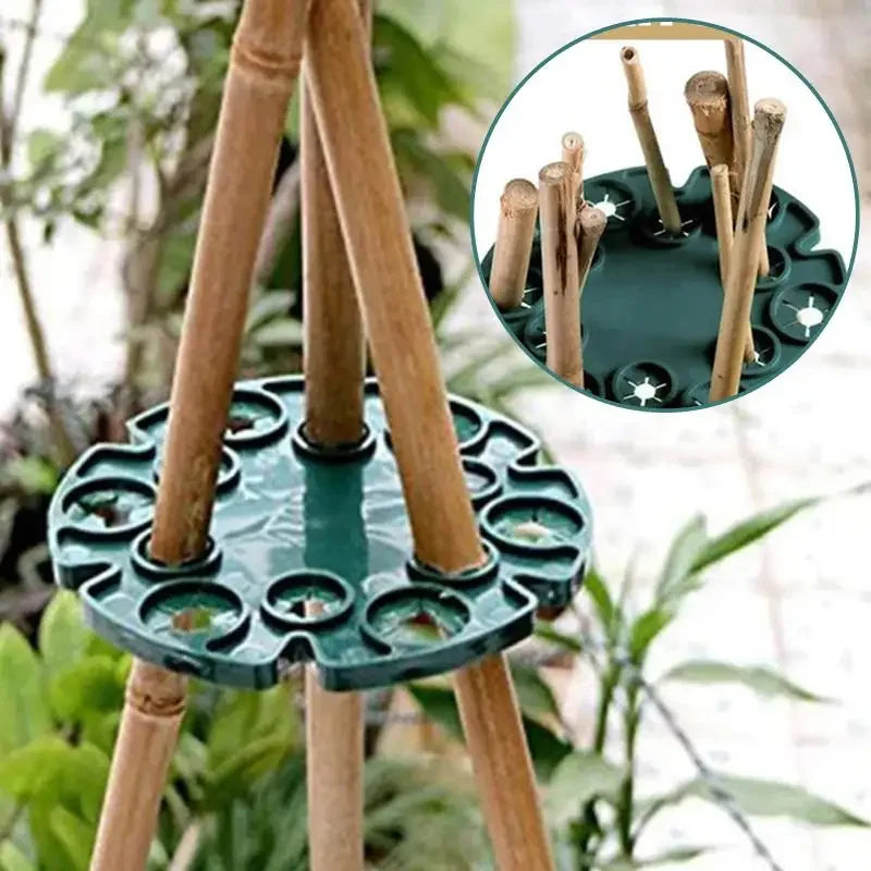Conector para suporte de plantas de jardim