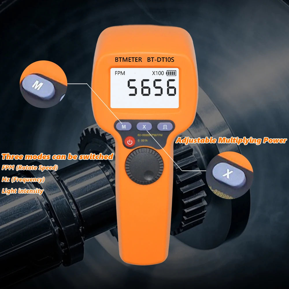 Non-Contact Digital Stroboscope Tachometer