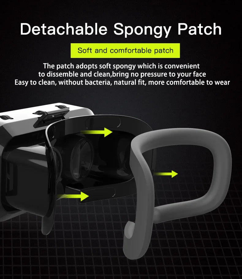 VR brýle 3D virtuální realita, headset, helma, čočky, brýle, chytré pro smartphony, mobilní hry, sada Viar Viewer
