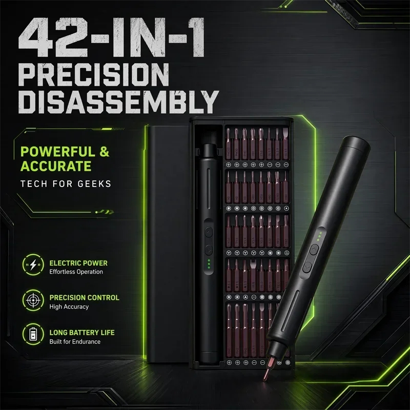 Galacok kit de șurubelnițe de precizie fără fir 42-in-1