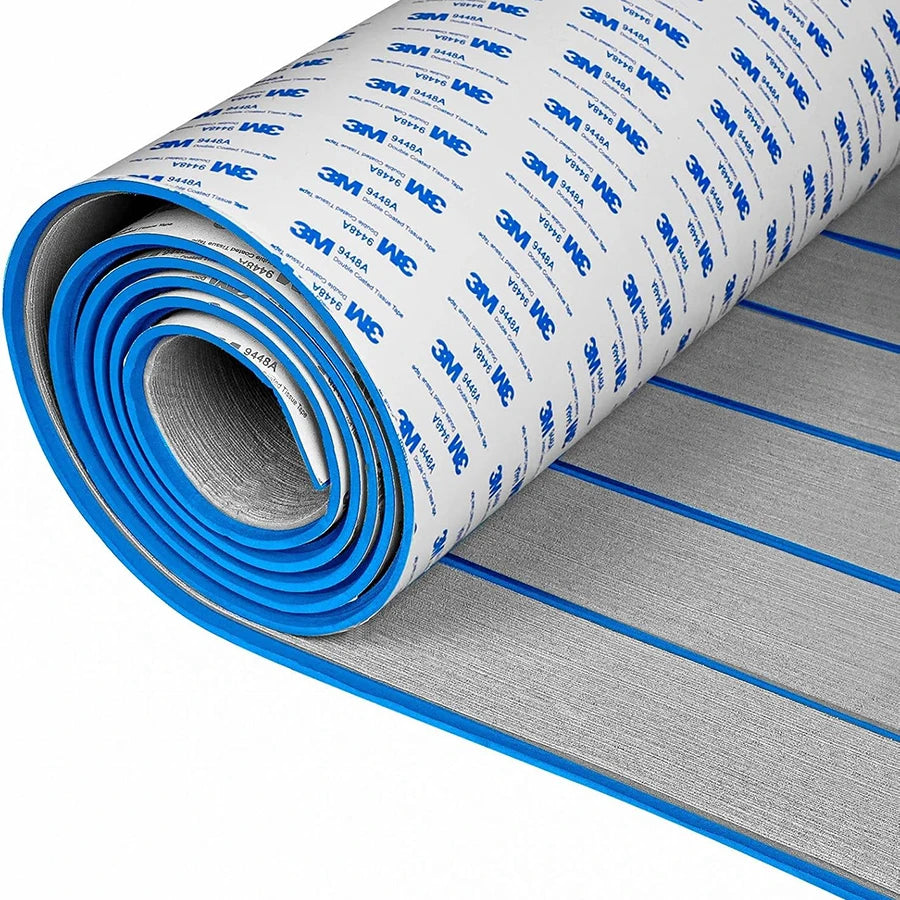 EVA Foam Boat Flooring 2400x450mm Self-Adhesive Faux Teak Decking