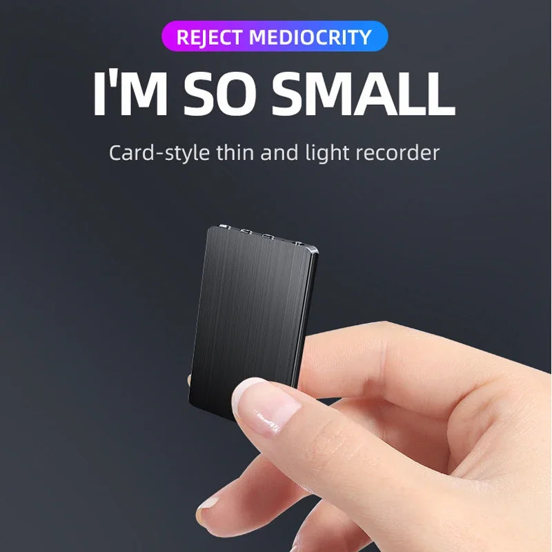 Carte d'enregistreur vocal ultra-mince activée par la voix avec enregistrement de 60H