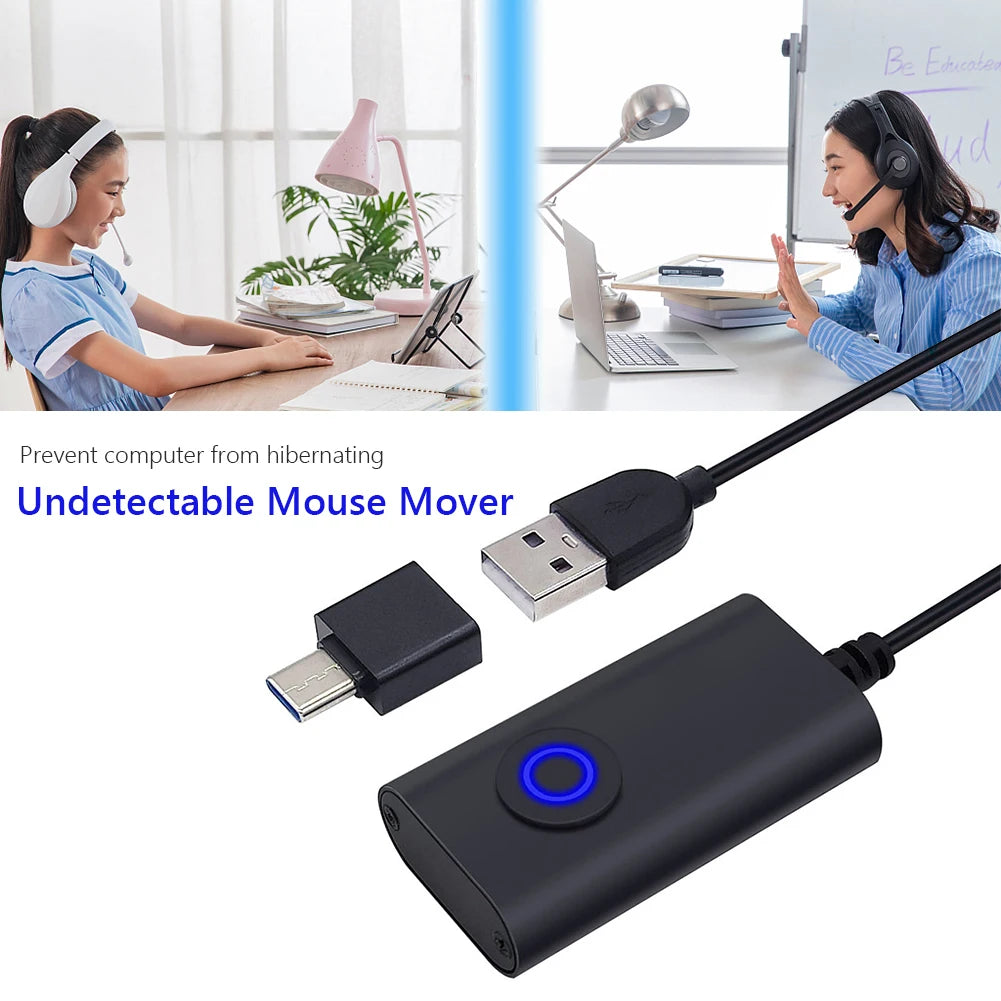 Simulateur de déplacement de souris USB avec interrupteur marche/arrêt