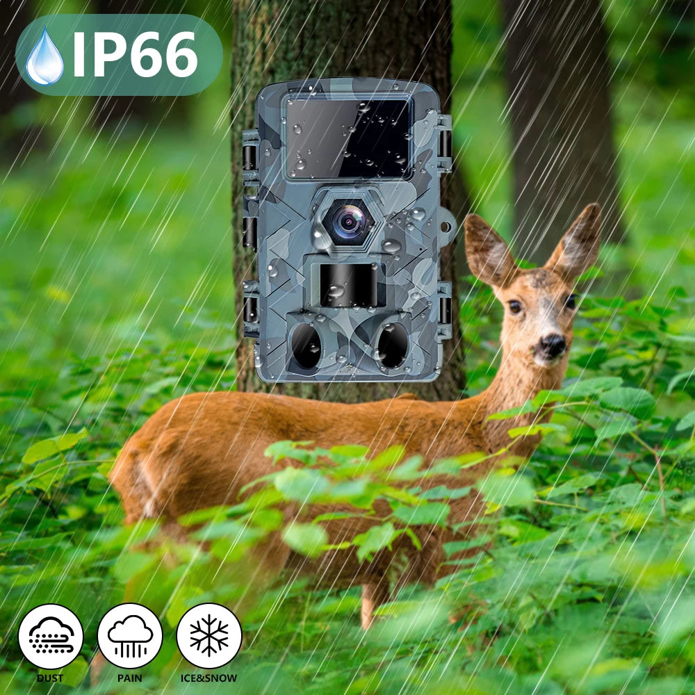 WiFi Trail Camera 60MP, 1296P HD Video, 120° Wide-Angle