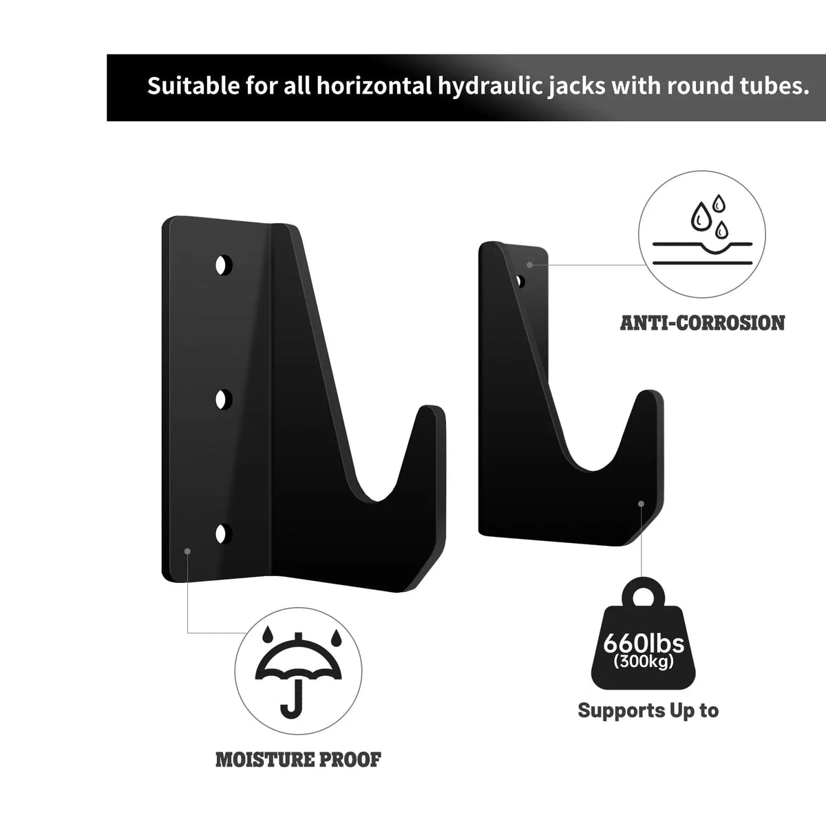 Metal Vehicle Jack Storage Rack, Model QC-QJD-02