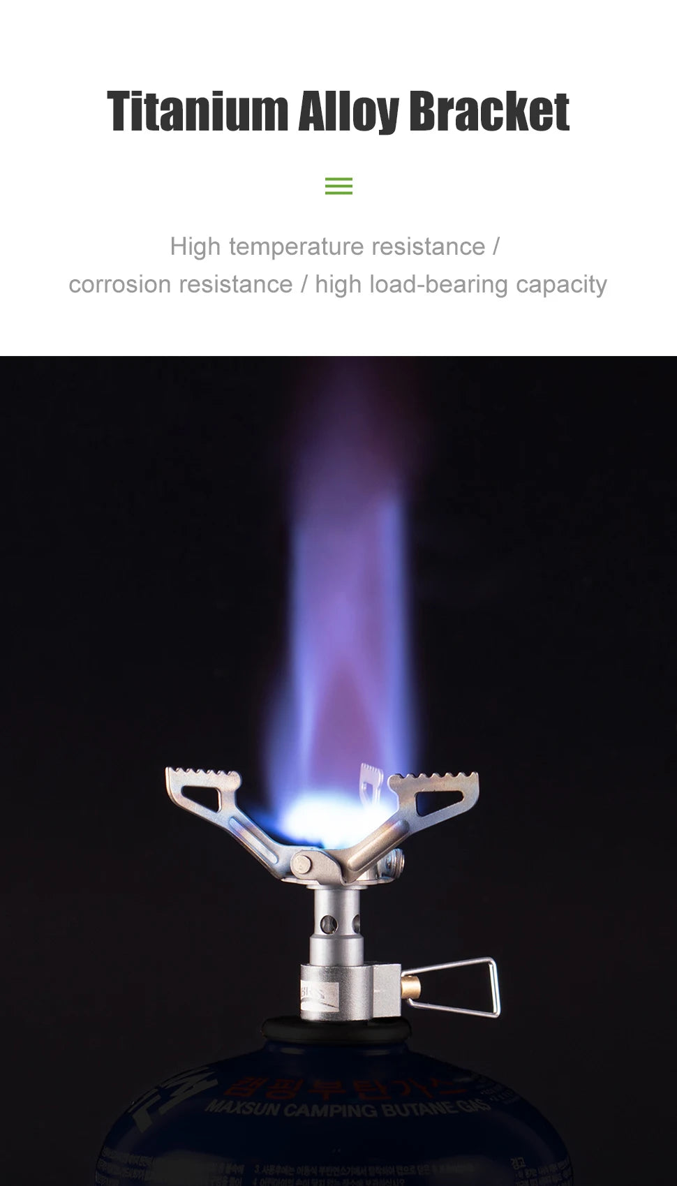 BRS-3000T Ultralight Titanium Gas Stove for Camping