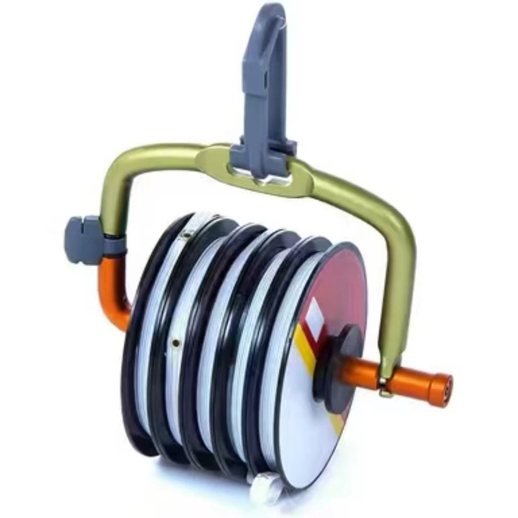 Fly Fishing Tippet Holder in Anodized Aluminium, 7 Spools