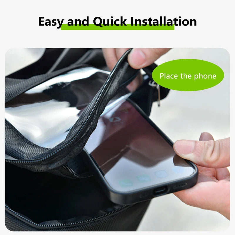 Bolsa para teléfono para manillar de motocicleta BLALION