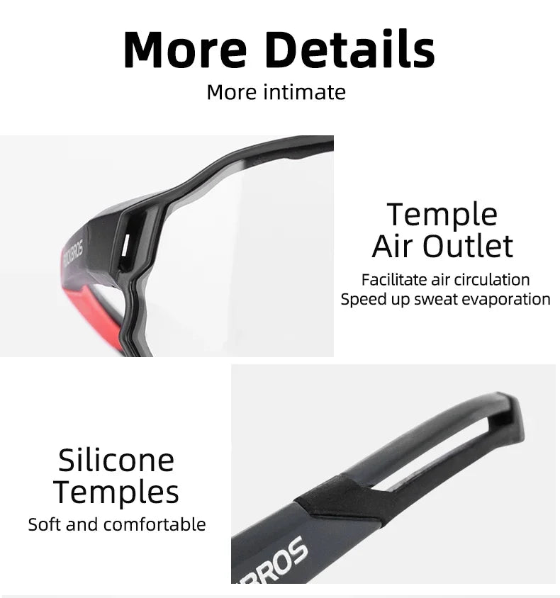 Photochromic Bike Glasses UV400 Cycling Sunglasses for Men and Women
