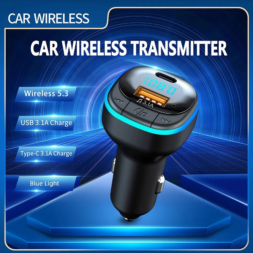 Πομπός FM Bluetooth C33 με διπλή θύρα USB