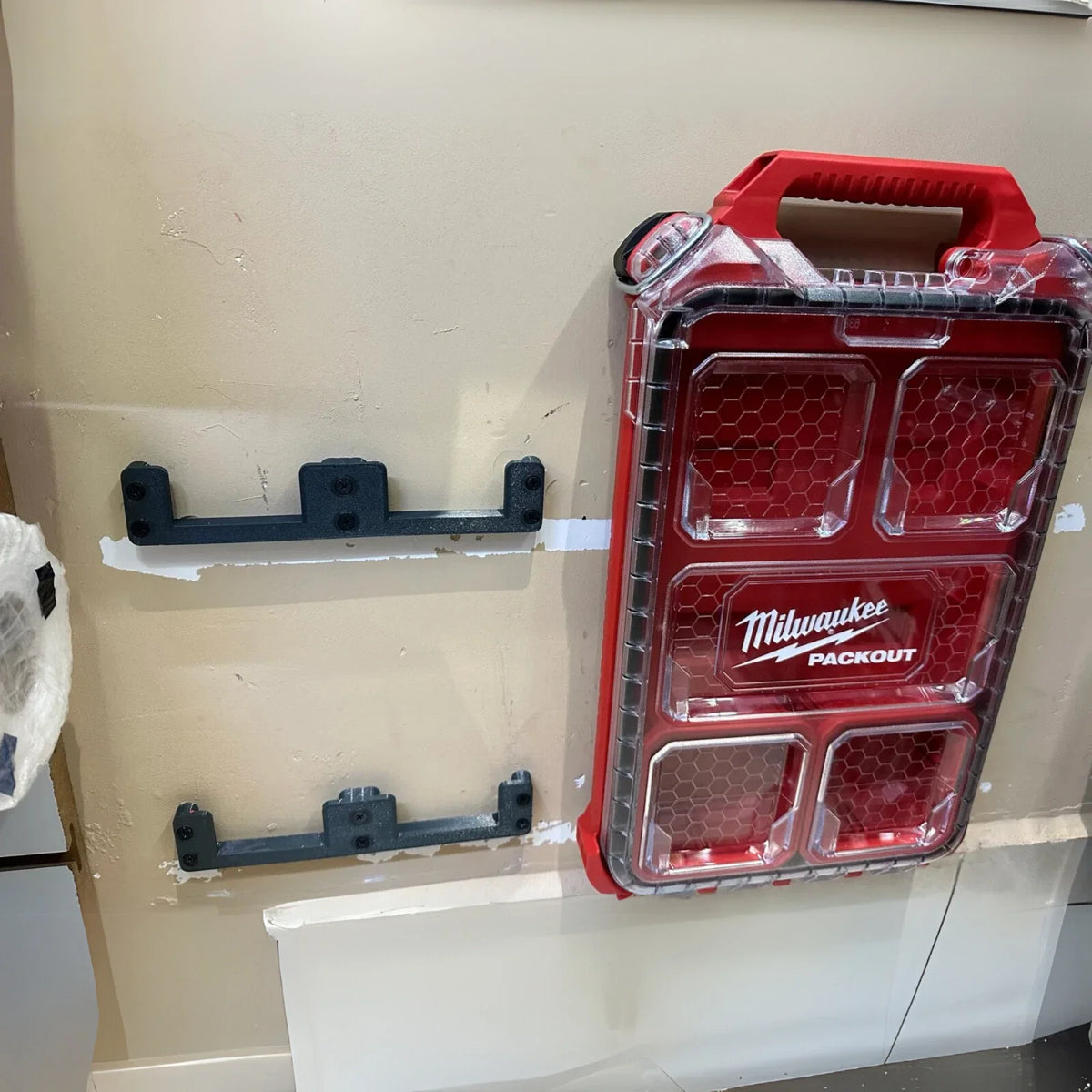 Taquets de fixation murale pour organiseurs Milwaukee PACKOUT