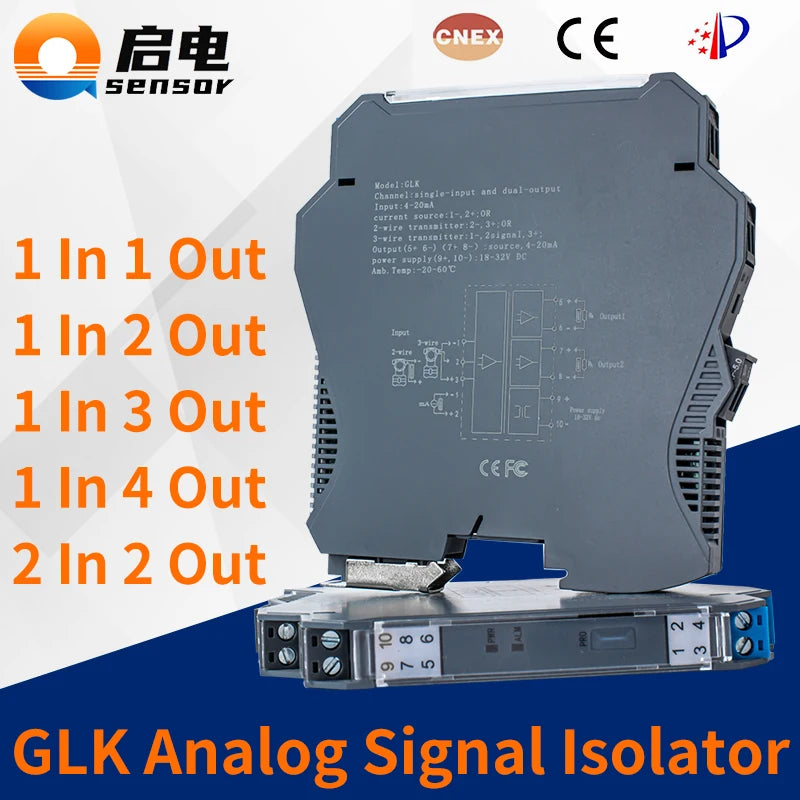 GLK Analogue Signal Isolator - Channel Options
