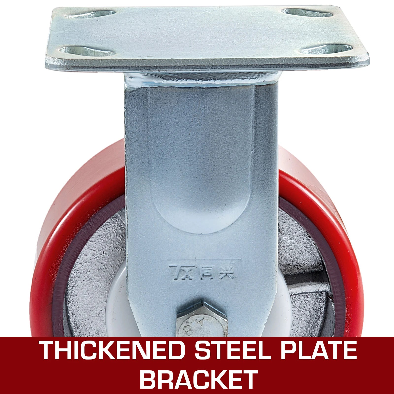 6" Heavy Duty Caster Wheels Set 1000 lb Each with Brake