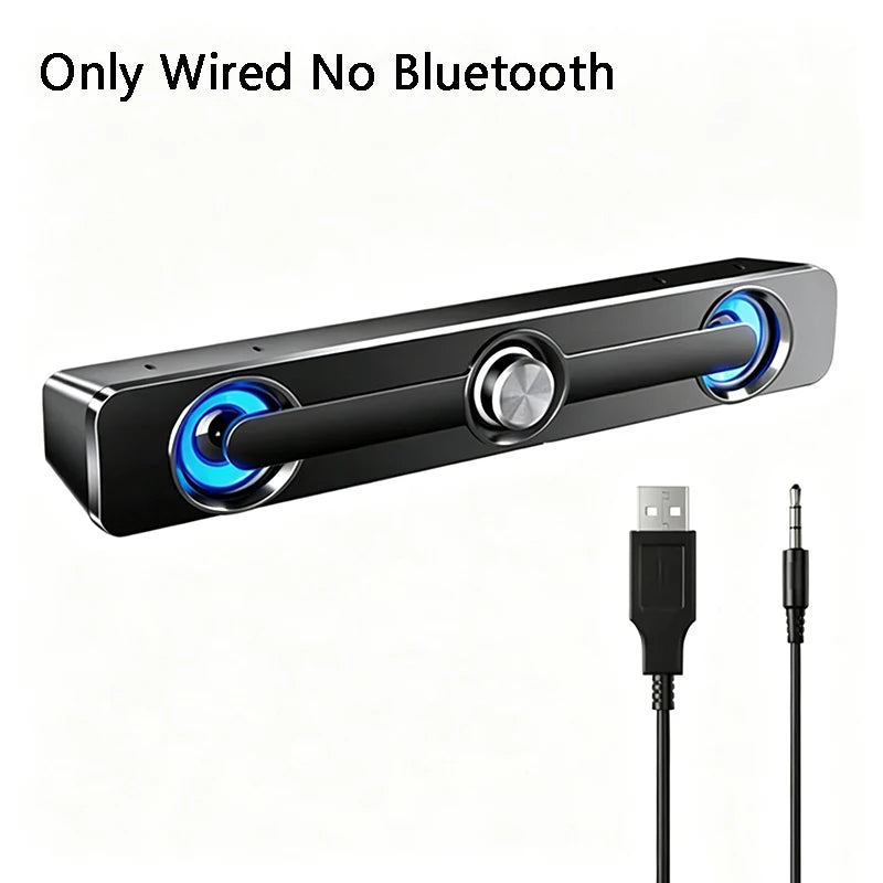 Wired Wireless Bluetooth Speaker Sound Box Bar Soundbar Computer PC TV Laptop Desktop Music Portable Caixa De Som Audio System