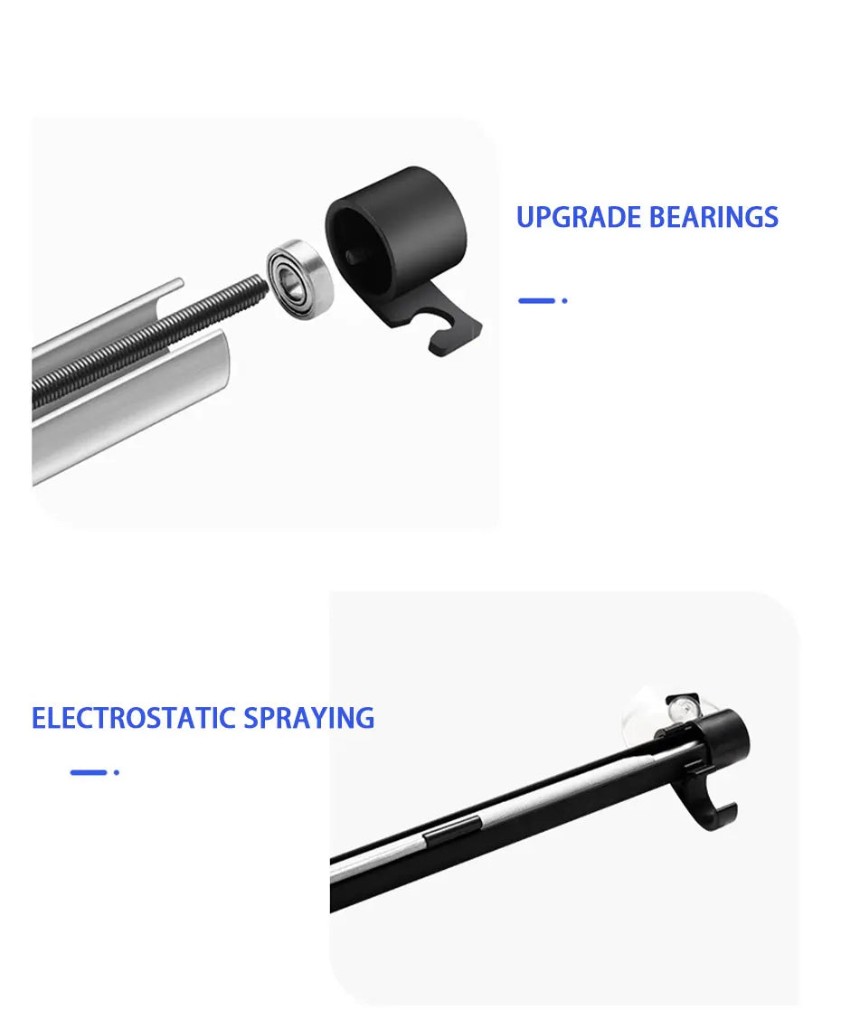 SEAMETAL Telescopic Car Sun Shade Hidden Windshield Sun Protection Cover UV-Blocking Privacy Curtains 72-140cm Adjustable Width