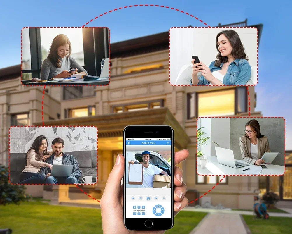 4K 8MP PTZ kupolasta kamera s 12X zumom i PoE