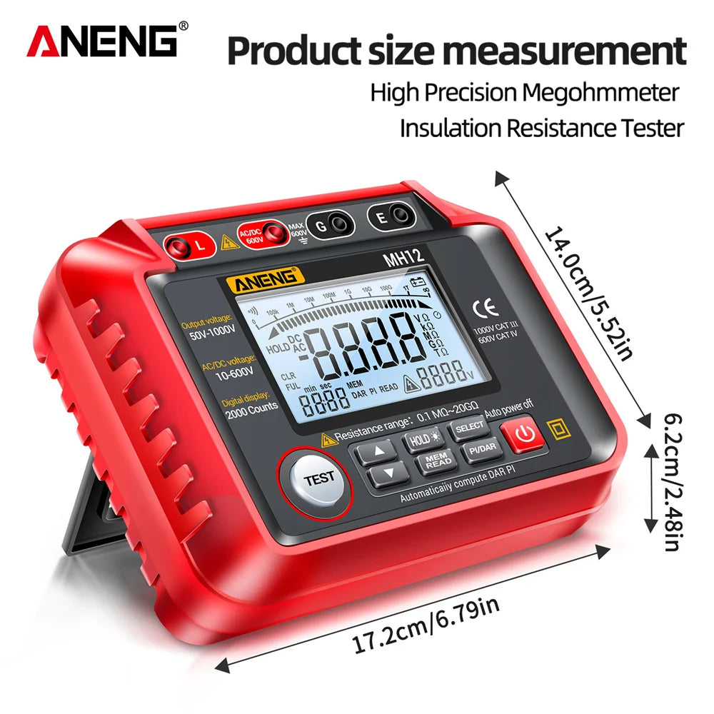 MH12 Digital Insulation Resistance Tester