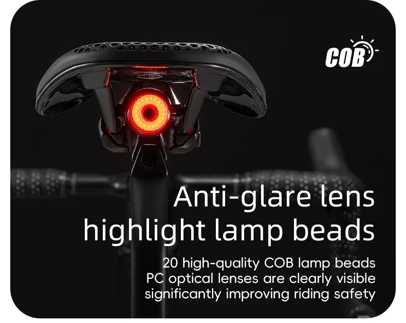 Q5 Mini Smart Auto Brake Sensing Bike Tail Light