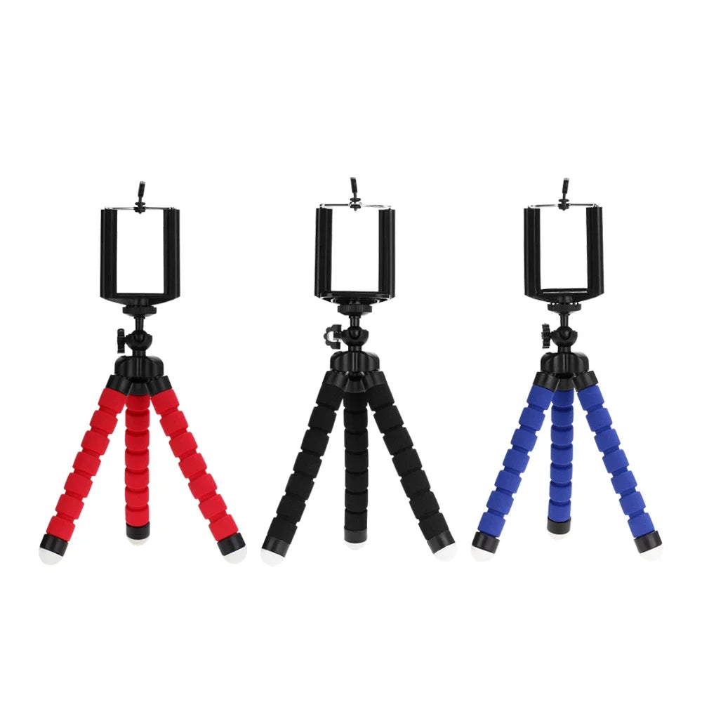 Mini Flexible Phone Tripod with Holder Clip