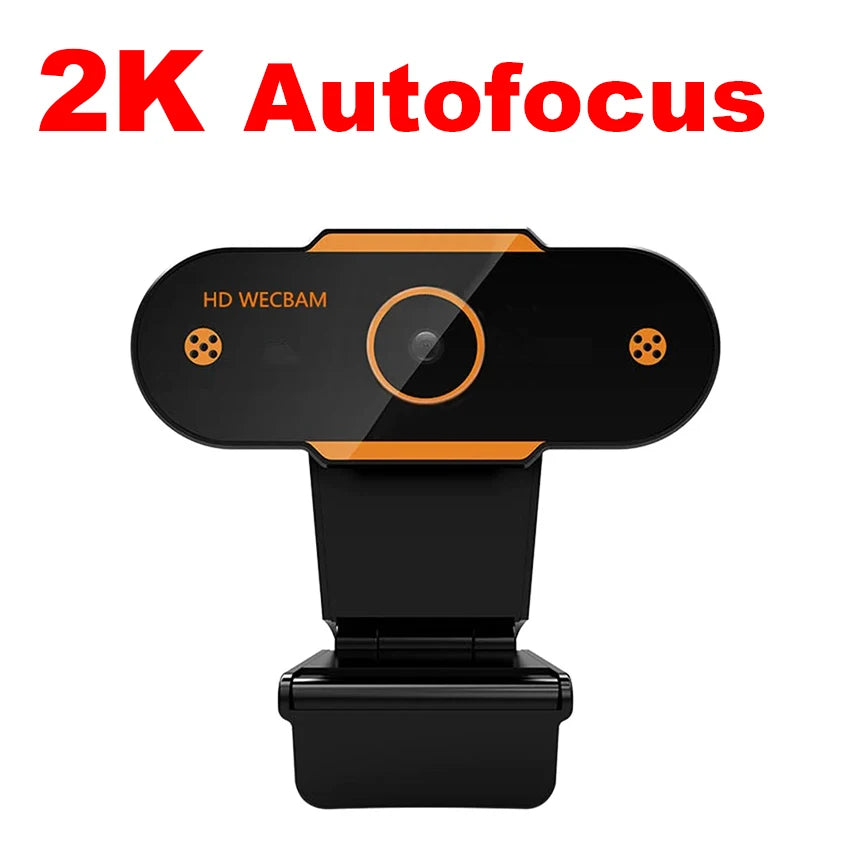 1080P HD USB Webcam with Microphone, Auto Focus, Plug and Play