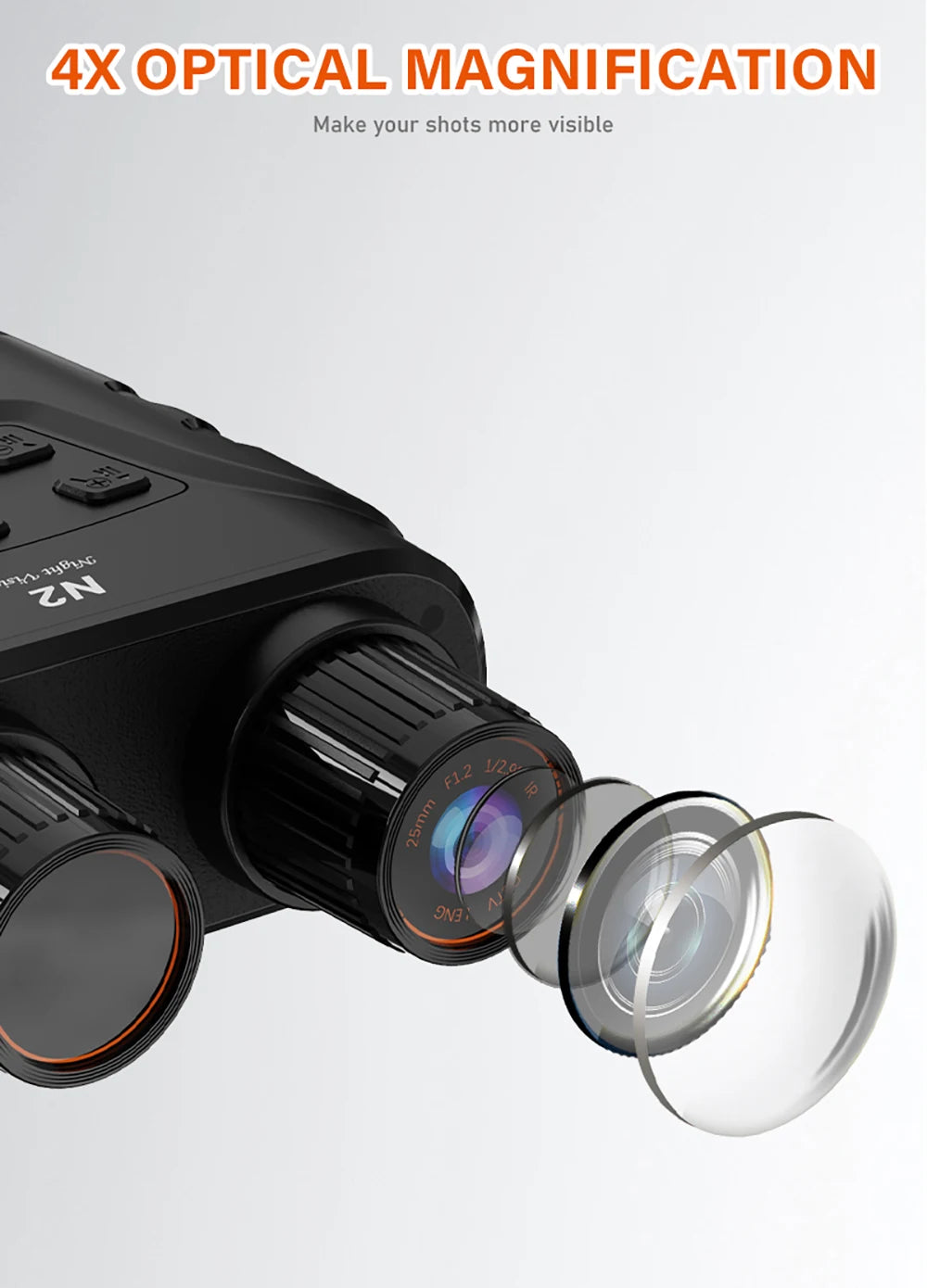 GTMEDIA N2 Night Vision Binoculars with 5X Zoom and 1080P