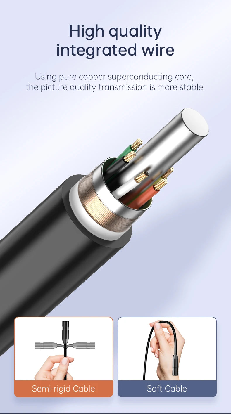 Inspection Borescope with 4.3-Inch IPS Screen and Dual Lens