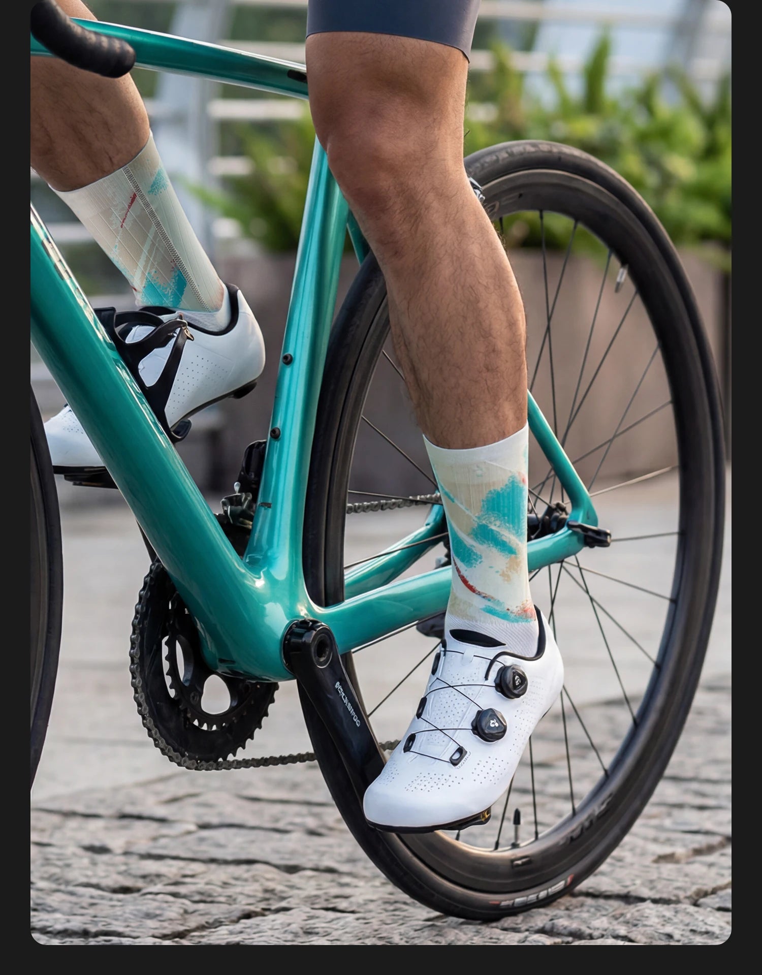 Compression Cycling Socks Knee-High Non-Slip Sports Performance Socks