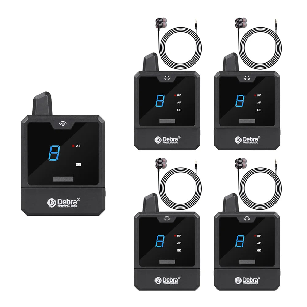 Debra Audio IEM Er-Mini Wireless In-Ear Monitor System Protable Li-on Rechargeable For Audio Professional Stage Monitoring