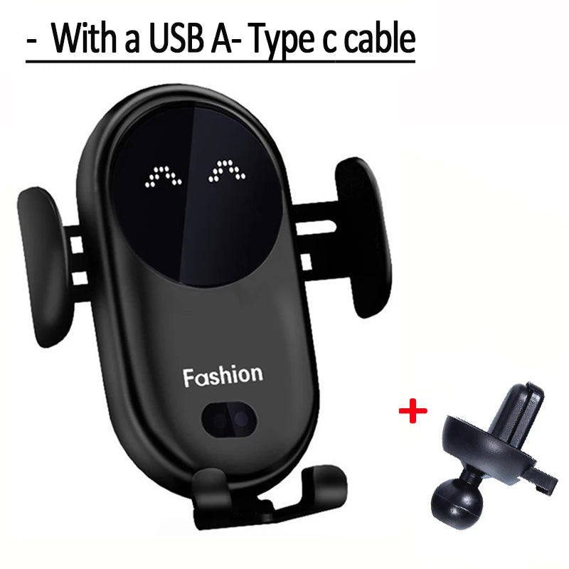 Automatic-Clamp Wireless Car Charging Mount