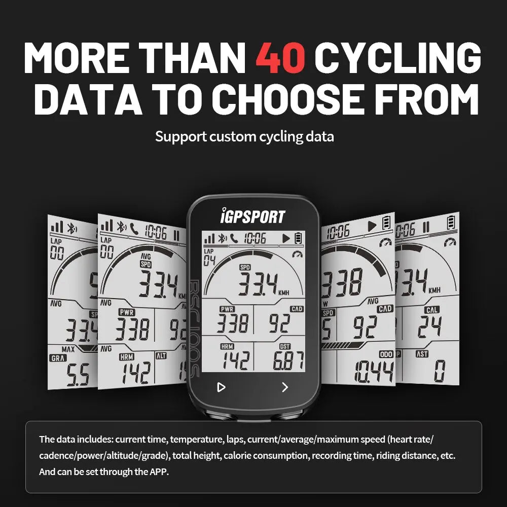 BSC100S GPS Cycling Computer - Mount Options