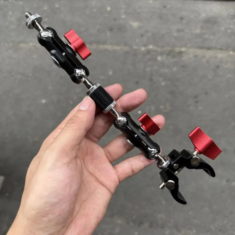 Camera Super Clamp with Double Ball-Head Arm