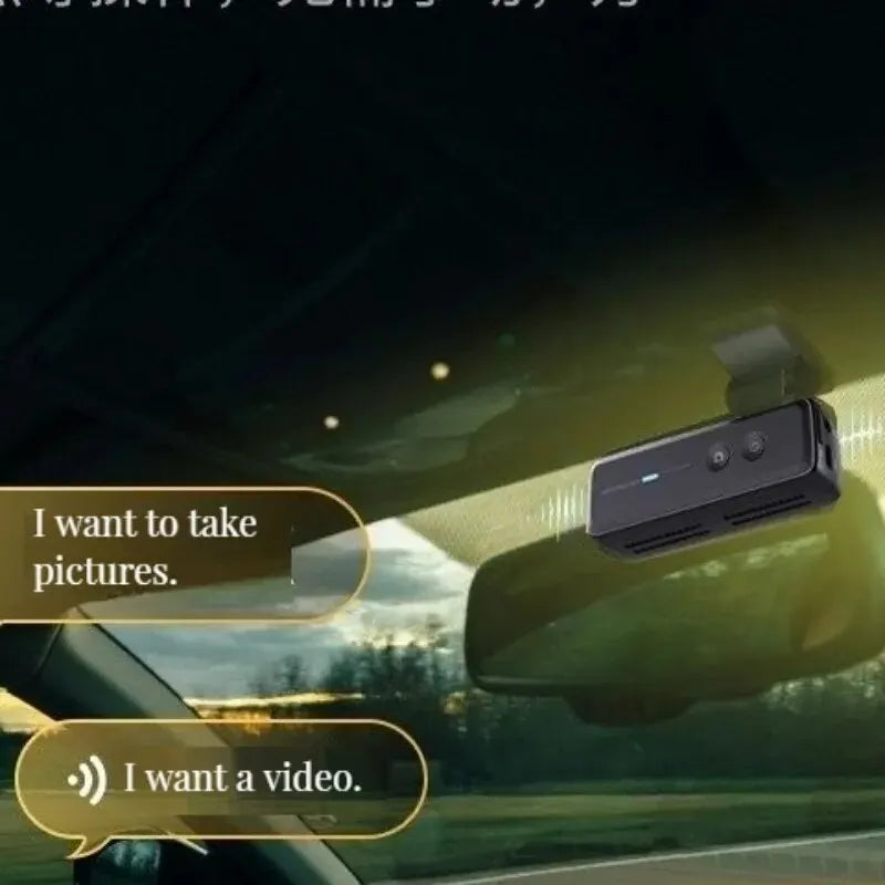 2K 1440P WiFi Dashcam med natvision, stemmestyring og GPS