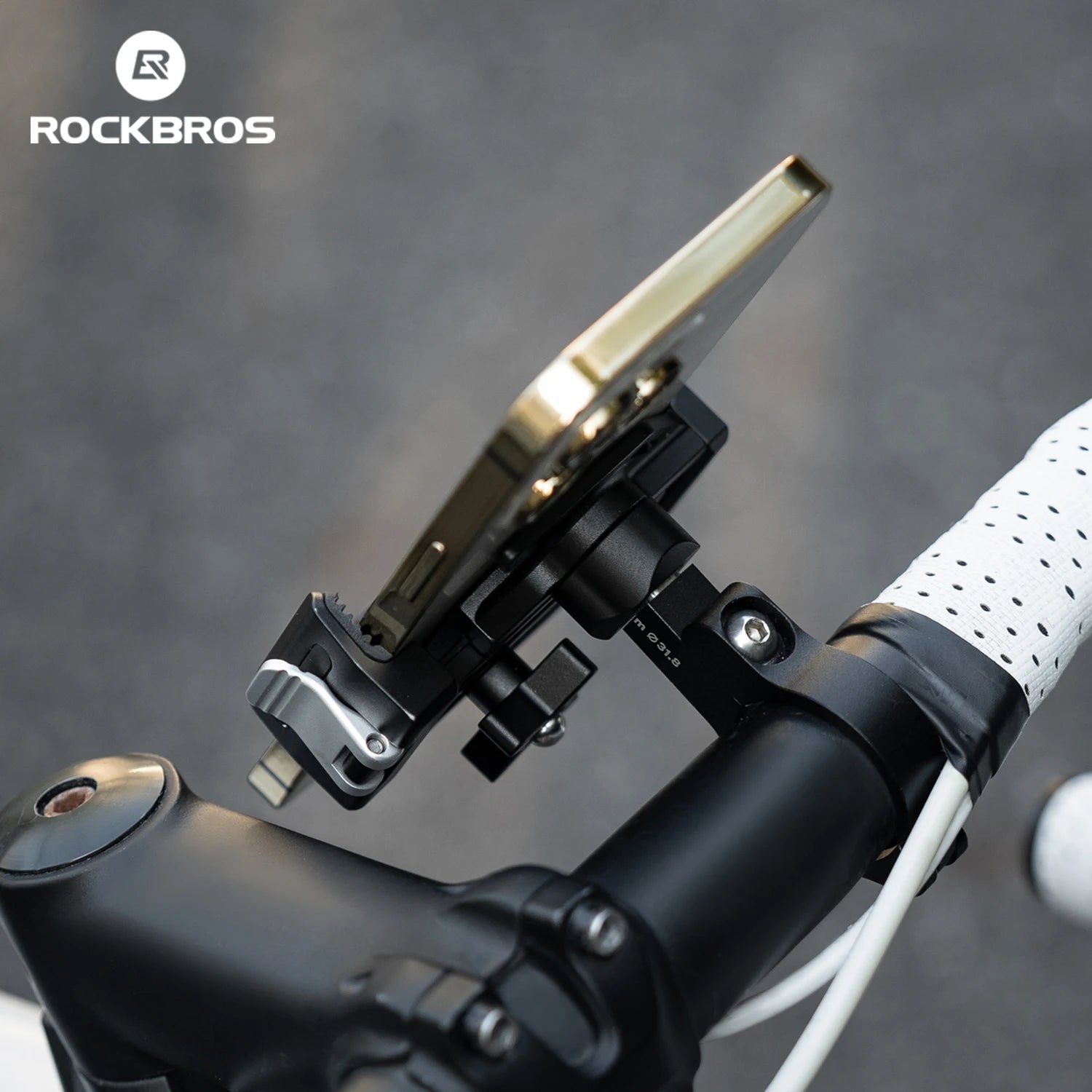 360° Rotating Motorcycle & Bicycle Phone Holder with Shock Absorption