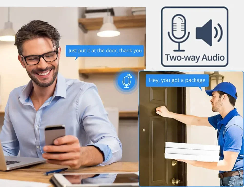 5MP WiFi Indoor 360° PTZ Camera with Night Vision and Two-Way Audio