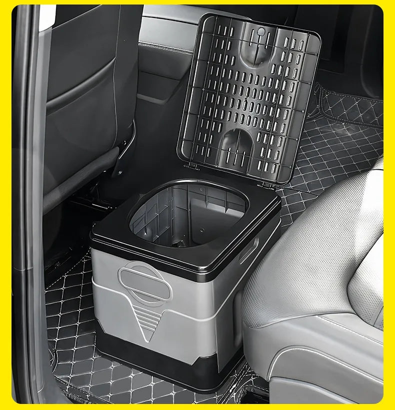 Portable Camping Toilet Foldable Camping Travel Toilet Collapsible Portable Potty for Camping Road Trips Emergency Car Use