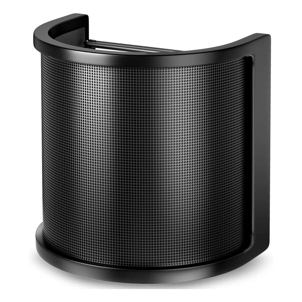 Filtru pop universal pentru microfon, ecran anti-vânt metalic pentru microfon cu condensator, PC, studio și înregistrări