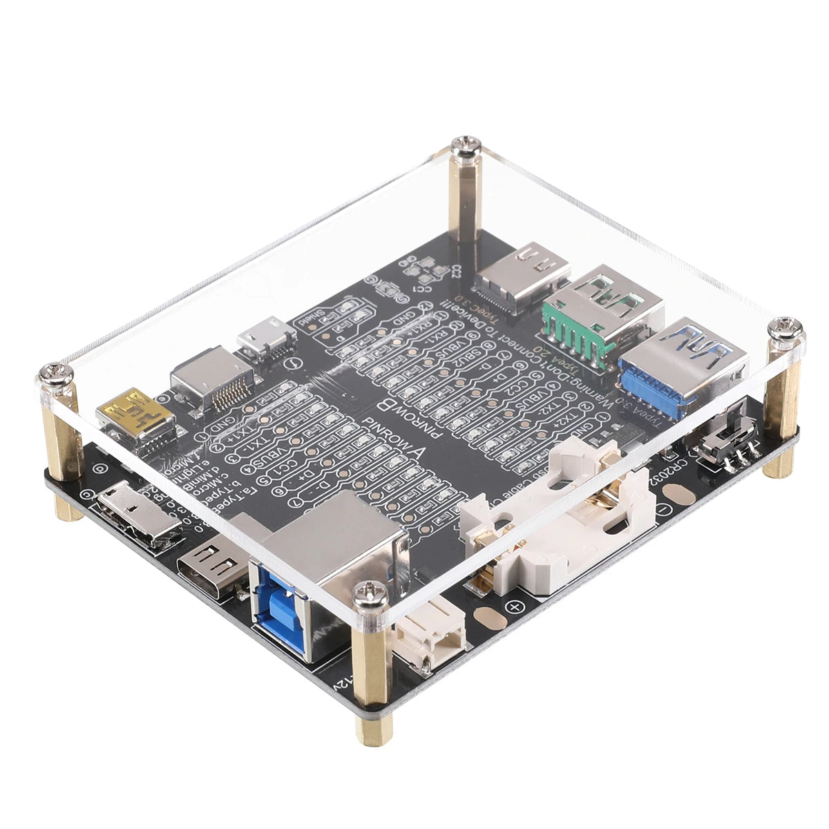 Cablu USB, linie de date, placă de test, tester de cablu USB, contact scurt, comutare on-off pentru tip-C, placă de test