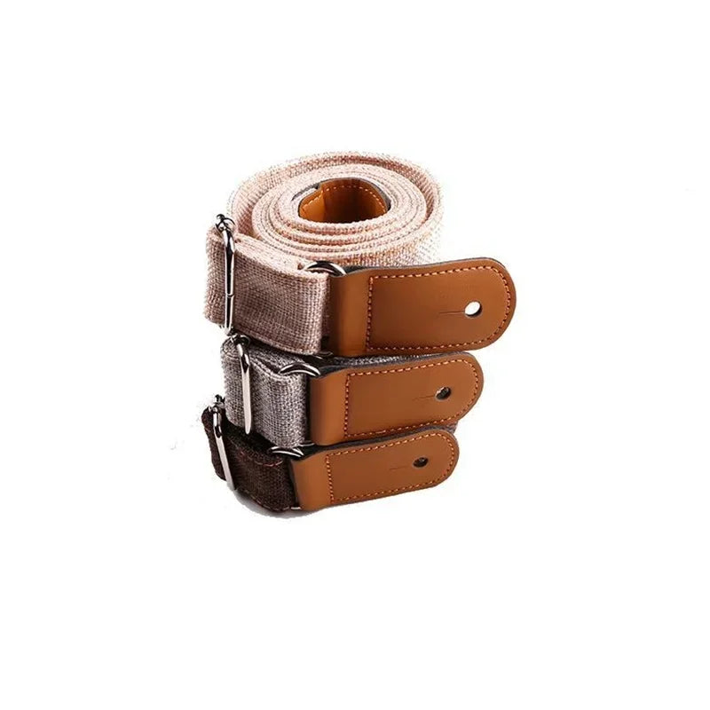 Correia ajustável em tecido para guitarra e ukulele