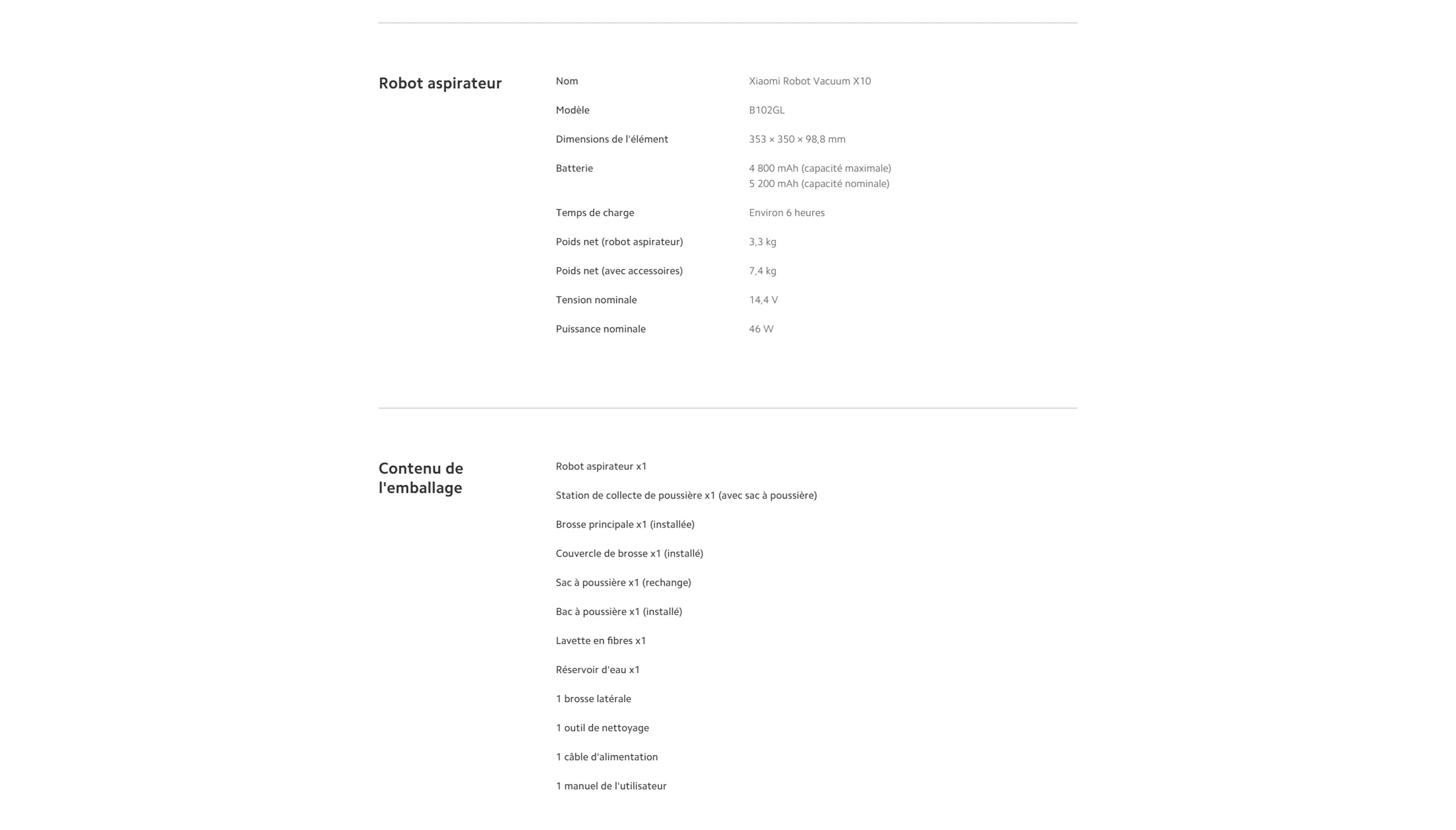 Xiaomi Robot Vacuum X10 EU White – Smart, Powerful Home Cleaning