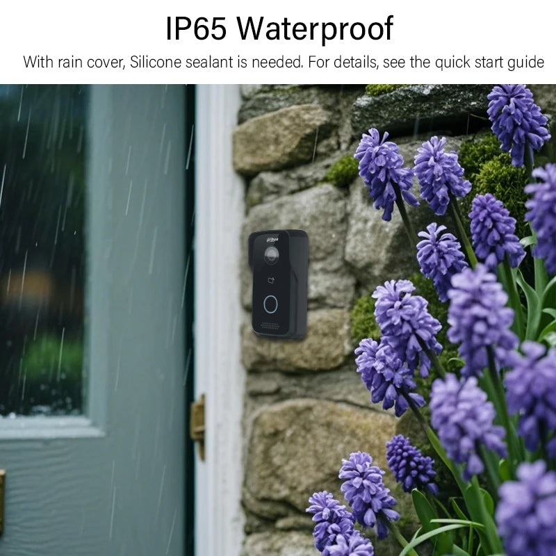 Dahua 2MP Doorbell Camera VTO2111D-P-S3 IP Video Intercom Supports Card APP Unlock PoE Full Digital H.265 2025 Latest Version