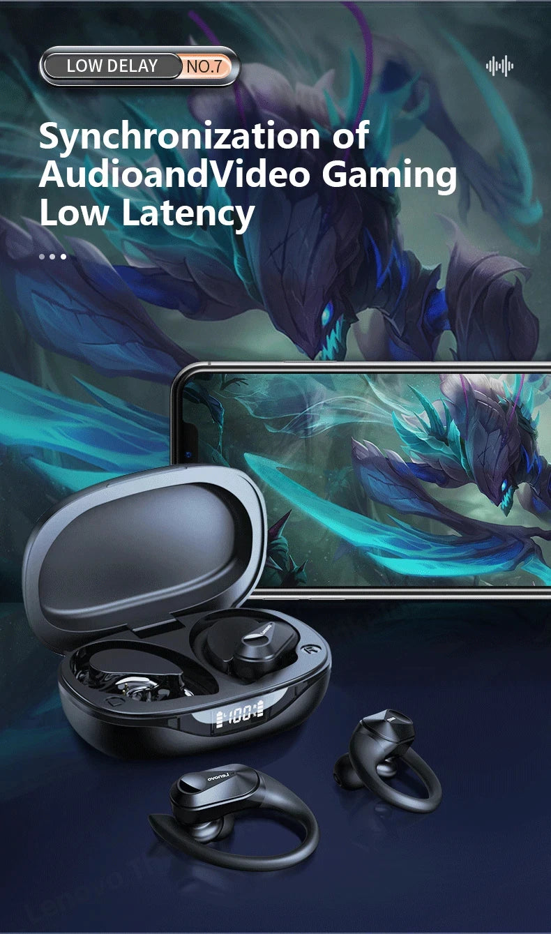 Lenovo LP75 Bluetooth 5.3 LED Ekranlı Kablosuz Kulaklıklar